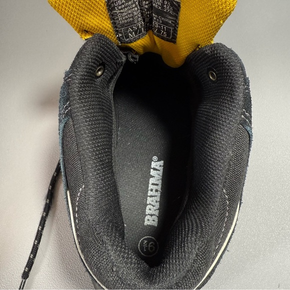 Brahma Kane Black Leather Work Safety Steel Toe Boots - Picture 12 of 12